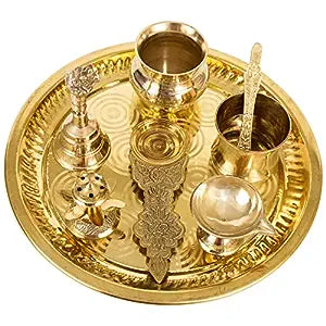 Brass Pooja Thali Set